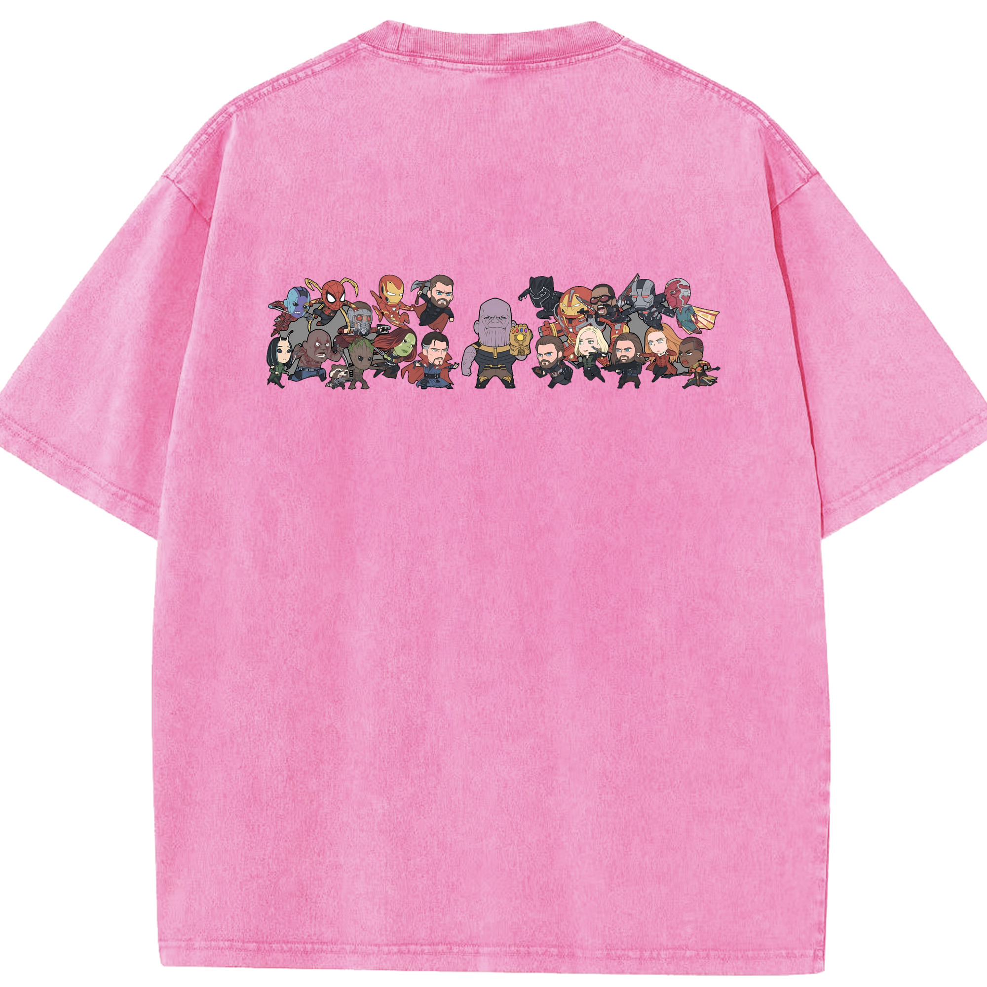 （画像用） アベンジャーズ The Avengers 綿100% ヴィンテージ風 半袖Tシャツ（背面プリント）